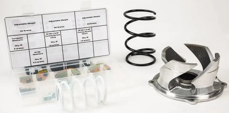 Snowmobile clutch kit Pol 850 with springs, weights, and clutch parts for tuning