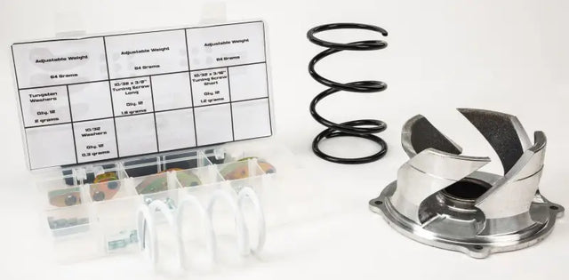 Snowmobile clutch kit Pol 850 with springs, weights, and clutch parts for tuning