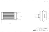 12303 Aeromotive Str Rod In Ln Filter