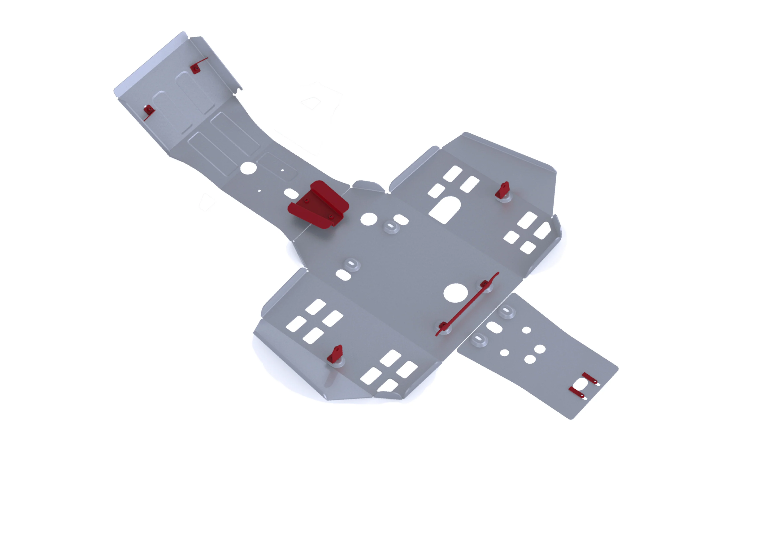 Rival Powersports USA Alloy Skid Plates Guards/Braces 2444.2116.1 - Central Plate