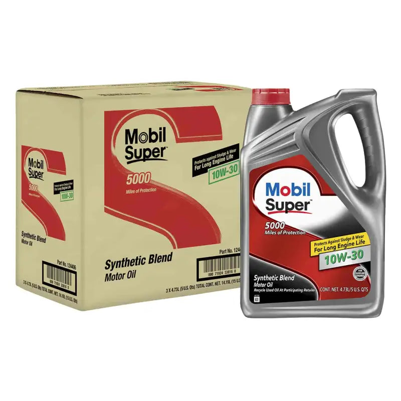 124406 Mobil Mobil Super 10W-30  - 5Qt. Jug 