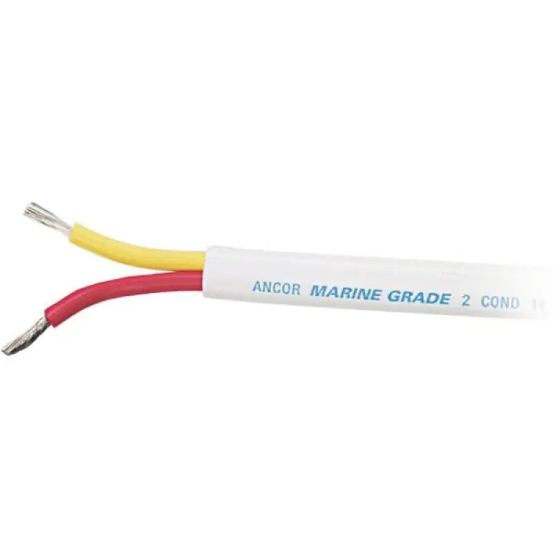 124510 Ancor Safety Duplex Cable 14/2 AWG, featuring red and yellow wires, ideal for RV, Automotive, Powersports, off-road, marine, exterior, truck accessories, interior, truck bed, rv parts, Marine, AVADA - Best Sellers, Marine Maintenance