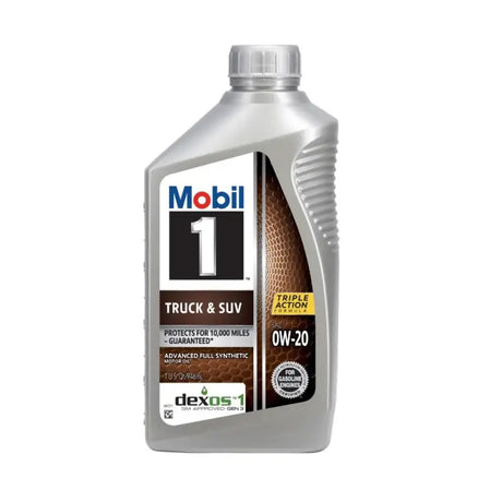 Mobil 1 Truck & SUV 0W-20 Motor Oil 1 Quart Dexos Approved Full Synthetic.