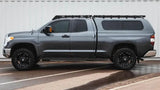 Gray pickup truck with roof rack featuring Sherpa Equip Bear Half Fairing for added style