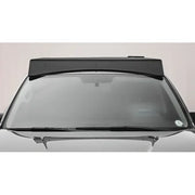 Black Sherpa Equip roof rack on car windshield for fairing experience