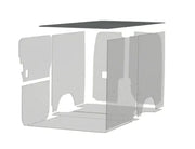 Exploded view of van interior paneling showing Duratherm Ceiling Liner in Legend Fleet Duratherm Ceiling