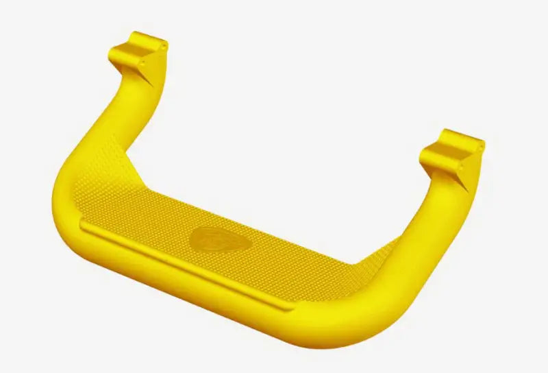 Yellow Carr Super Hoop XP7 plastic baby gate handle with textured grip