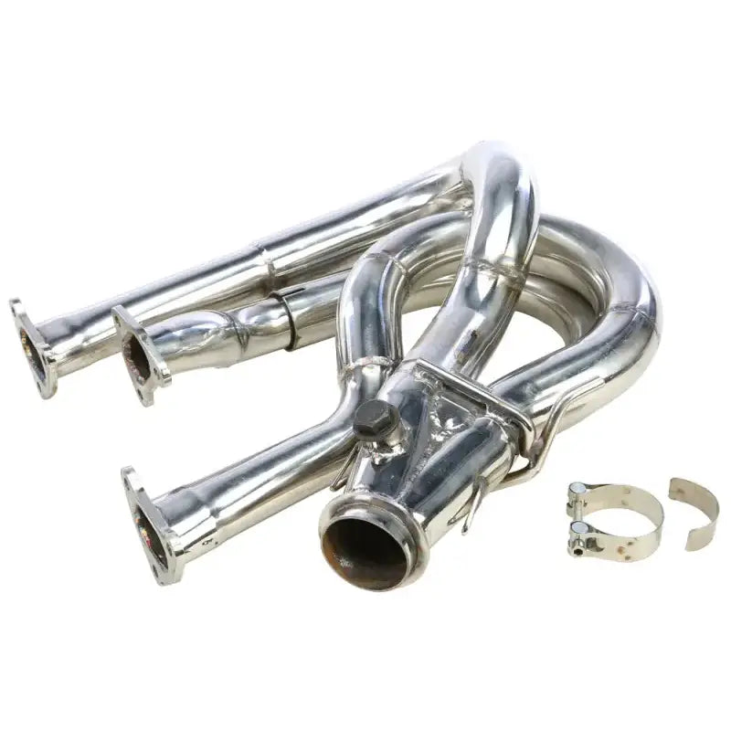 Performance exhaust stainless steel header and downpipe set with clamps for 1250700