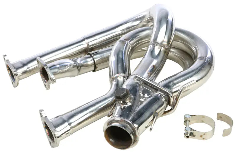Performance exhaust stainless steel header and downpipe set with clamps for 1250700