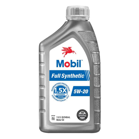 Mobil Full Synthetic 5W-20 motor oil, 1-quart bottle, premium engine protection and performance, 125196 Mobil.