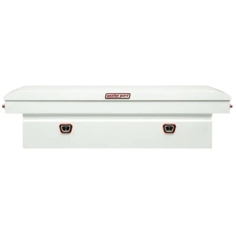 White truck tool box from Weather Guard Tool Box Crossover series for heavy-duty use