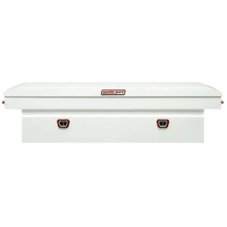 White truck tool box from Weather Guard Tool Box Crossover series for heavy-duty use