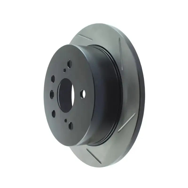Black 44126SL StopTech slotted brake rotor with matte finish