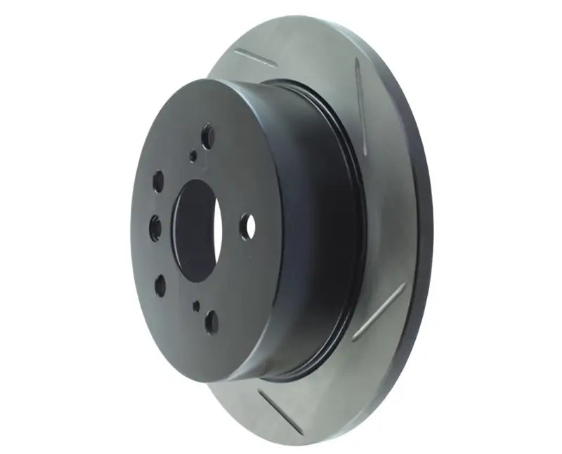 Black 44126SL StopTech slotted brake rotor with matte finish