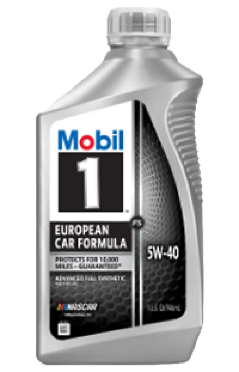 Mobil 1 FS 5W-40 motor oil bottle providing advanced engine protection and enhanced performance for European cars.