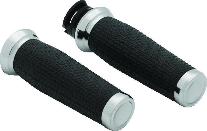 Kuryakyn 5938 Kuryakyn Thresher Grips Scout Chrome - 5938