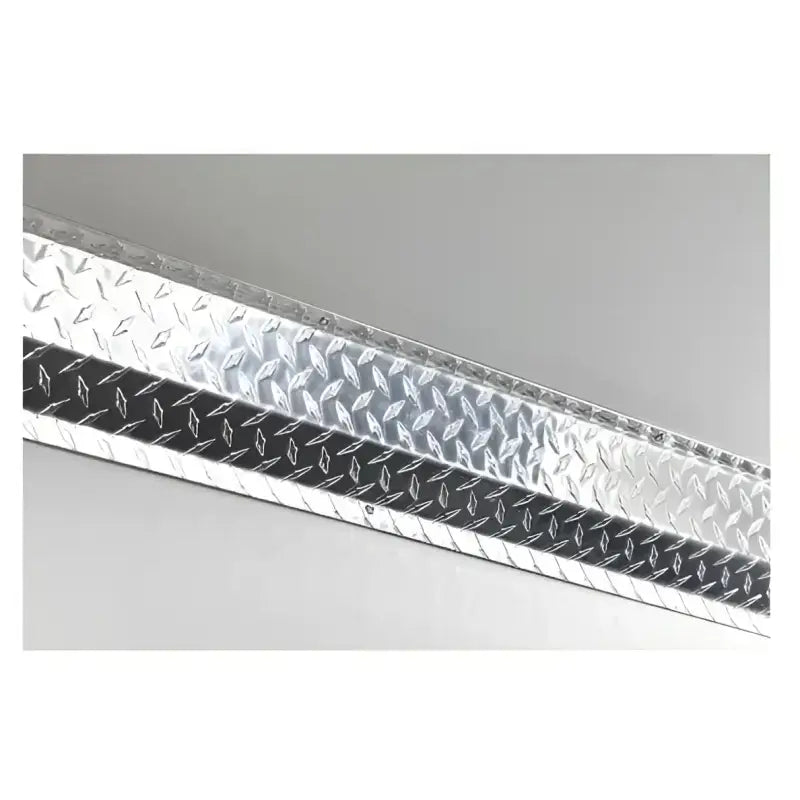 Diamond-patterned metal trim for Sprinter 144WB Legend Fleet top sills, superior protection