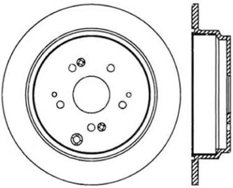 Stoptech 127.40059L StopTech Slotted & Drilled Sport Brake Rotor