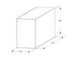 Diagram of the 12716 Icon Fresh Water Tank for RVs, dimensions 51X20X13 inches.
