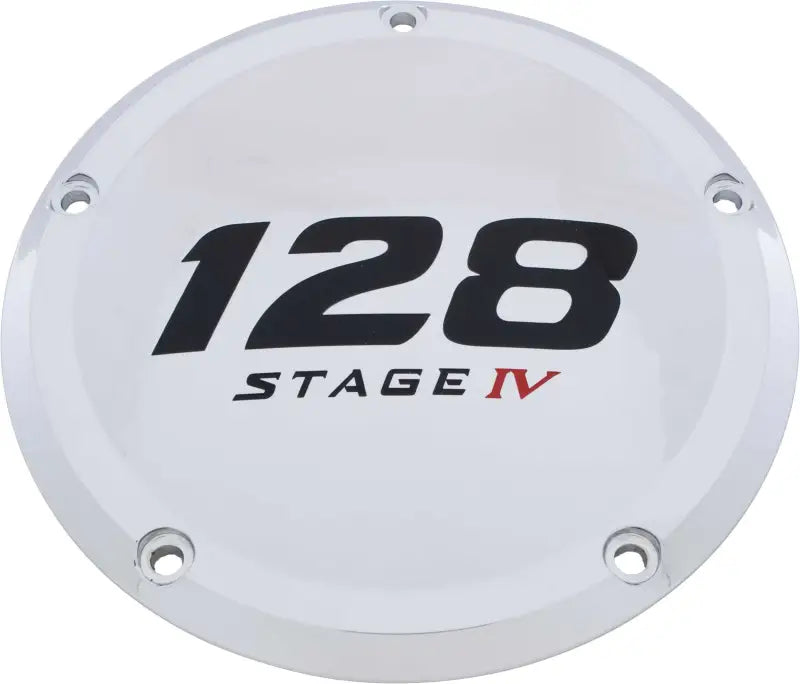 CUSTOM ENGRAVING 128-05-46 7 M8 Flt/Flh Derby Cover 128 Stage Iv Chrome