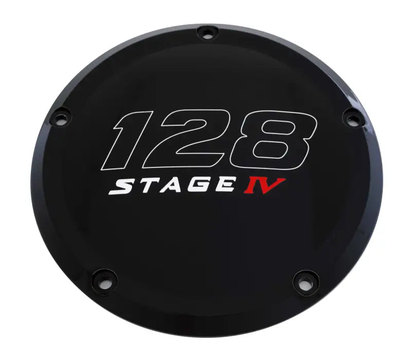 CUSTOM ENGRAVING 128-05-46BG 7 M8 Flt/Flh Derby Cover 128 Stage Iv Black