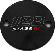 CUSTOM ENGRAVING 128-05-63BG M8 Timer Cover 128 Stage Iv Black
