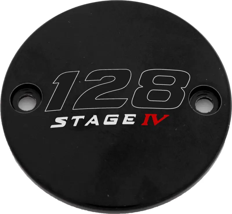 CUSTOM ENGRAVING 128-05-63BG M8 Timer Cover 128 Stage Iv Black