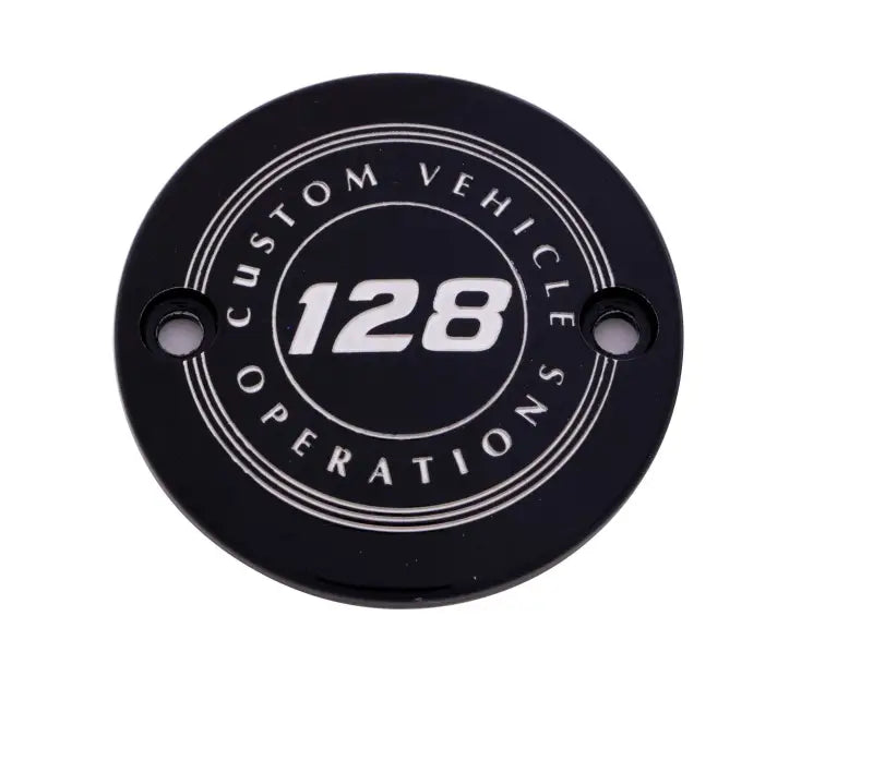 CUSTOM ENGRAVING 128-09-63BG M8 Timer Cover 128 Cvo Black