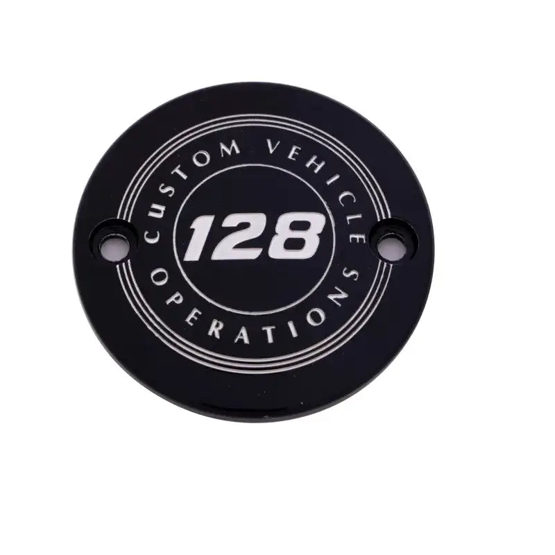 CUSTOM ENGRAVING 128-09-63BG M8 Timer Cover 128 Cvo Black