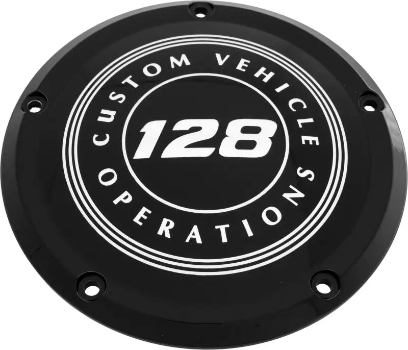 CUSTOM ENGRAVING 128-09-67BG 6 M8 Softail Derby Cover 128 Cvo Black