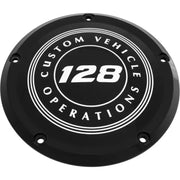 CUSTOM ENGRAVING 128-09-67BG 6 M8 Softail Derby Cover 128 Cvo Black