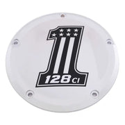 CUSTOM ENGRAVING 128-14-46 7 M8 Flt/Flh Derby Cover 128 Chrome