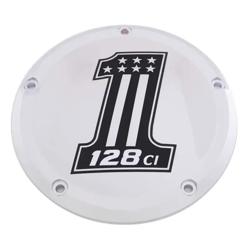 CUSTOM ENGRAVING 128-14-46 7 M8 Flt/Flh Derby Cover 128 Chrome