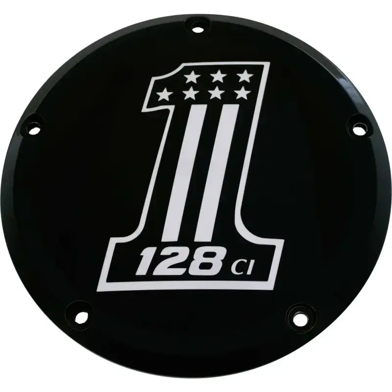 CUSTOM ENGRAVING 128-14-46BG 7 M8 Flt/Flh Derby Cover 128 Black