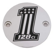CUSTOM ENGRAVING 128-14-63 M8 Timer Cover 128 Chrome