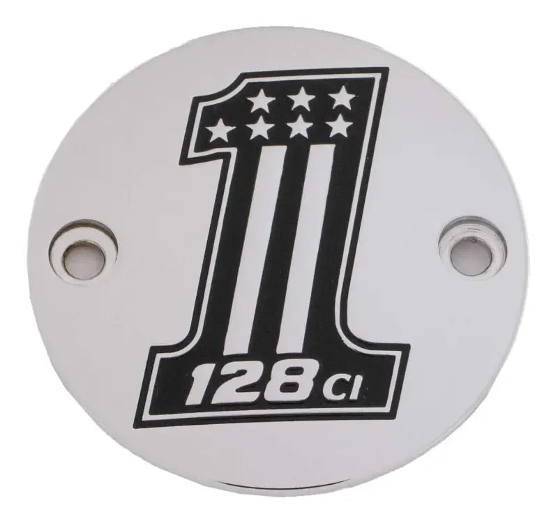 CUSTOM ENGRAVING 128-14-63 M8 Timer Cover 128 Chrome