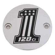 CUSTOM ENGRAVING 128-14-63 M8 Timer Cover 128 Chrome