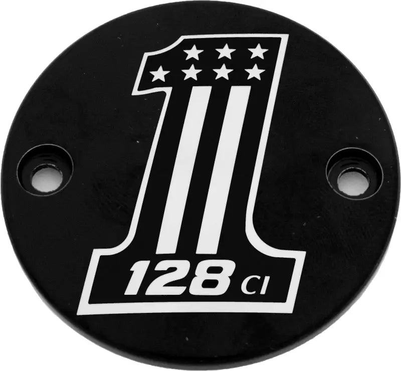 CUSTOM ENGRAVING 128-14-63BG M8 Timer Cover 128 Black