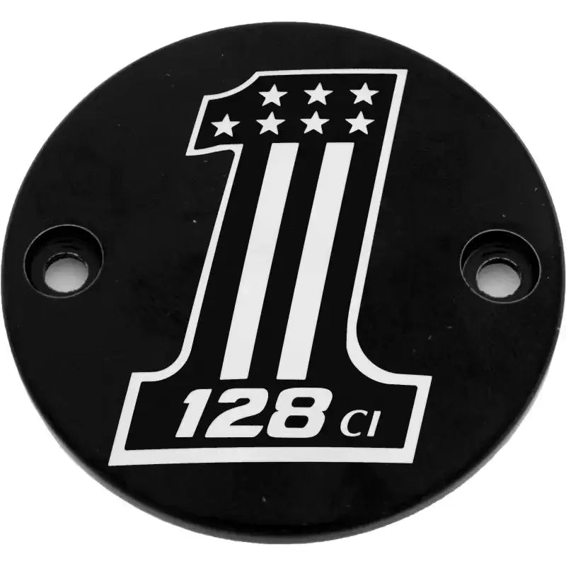 CUSTOM ENGRAVING 128-14-63BG M8 Timer Cover 128 Black