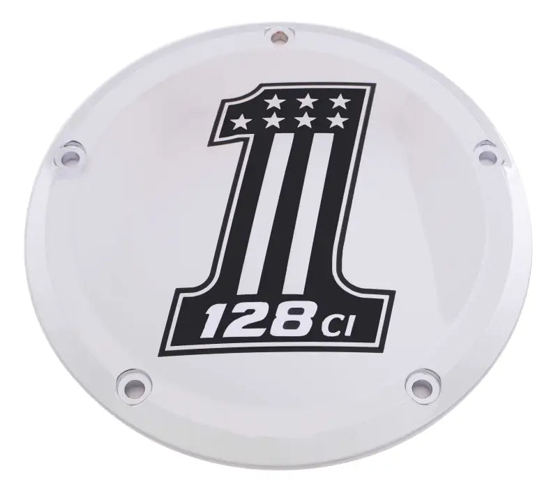 CUSTOM ENGRAVING 128-14-67 6 M8 Softail Derby Cover 128 Chrome