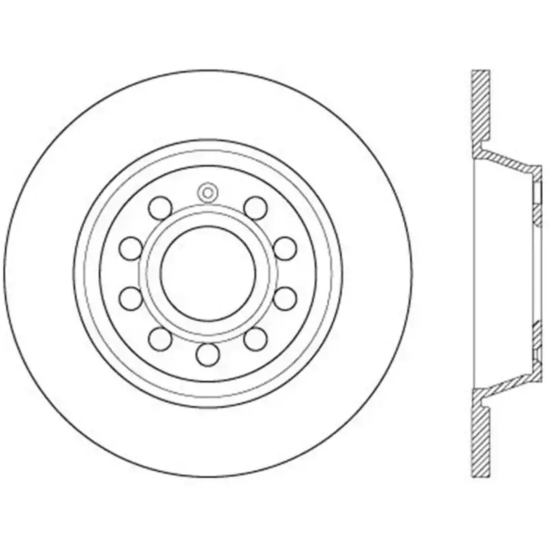 128.33129R Stop Tech Cross Drilled Rotor