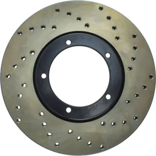 Stop Tech Brake Rotor: 128.37018L Stop Tech Cross Drilled Rotor