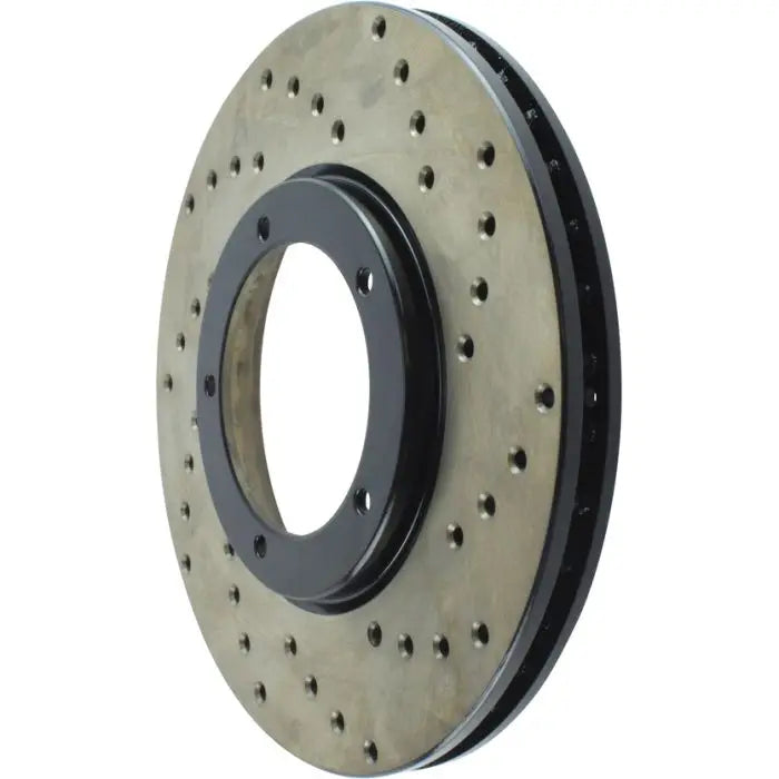Stop Tech Brake Rotor: 128.37018L Stop Tech Cross Drilled Rotor