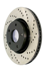Stoptech 128.61106R StopTech Premium High Carbon 13-14 Ford Mustang/Shelby GT500 Right Front Disc Drilled Brake Rotor