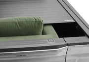 Keystone T-80455 Tonneau Cover Manual Retractable; Key Lockable; Black Matte; Aluminum; With Trax Rail System; Without Stake Pocket Cutouts
