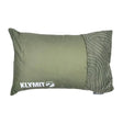 Olive green camping pillow with topographic pattern from 12DRGR01D Klymit Pillows series