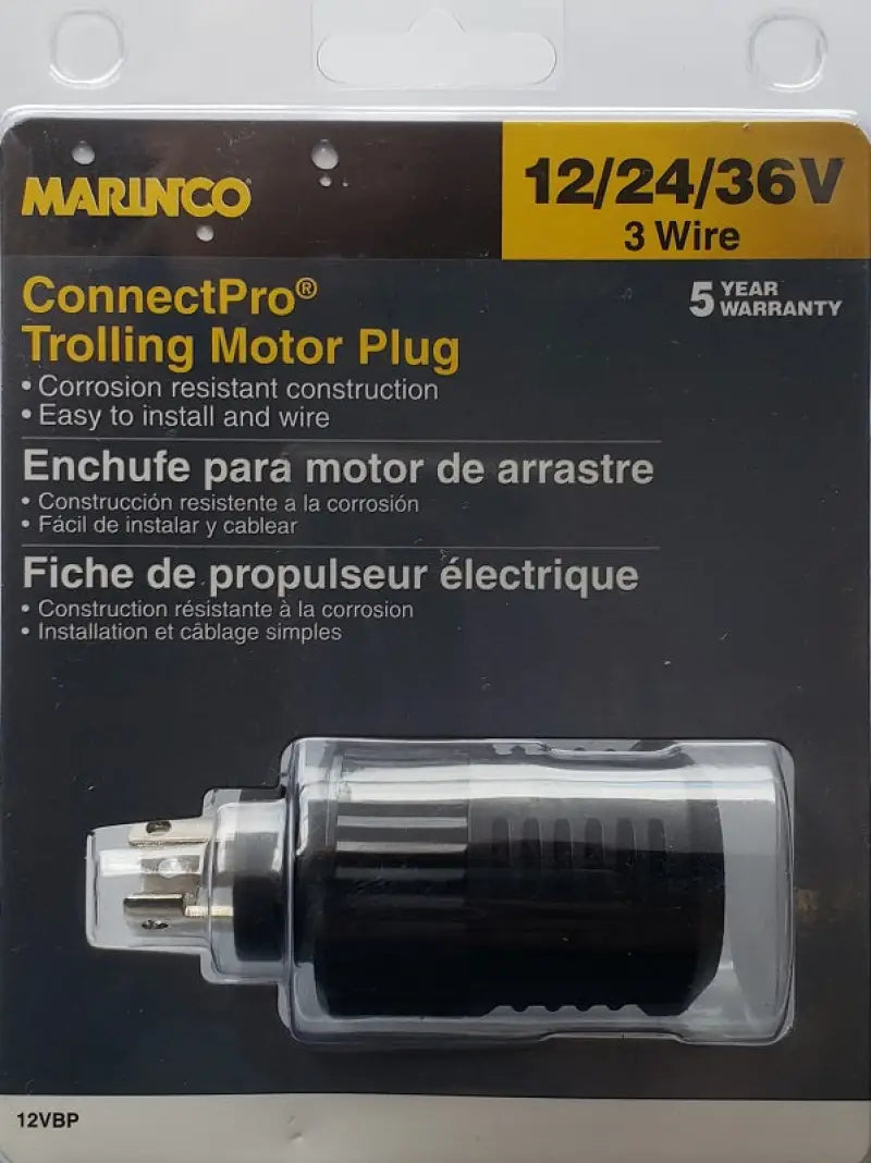 12VBP Marinco 3-Wire Trolling Motor Plug - Charging