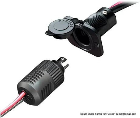 12VBR Marinco 3-Wire Trolling Motor Receptacle - Charging Plug