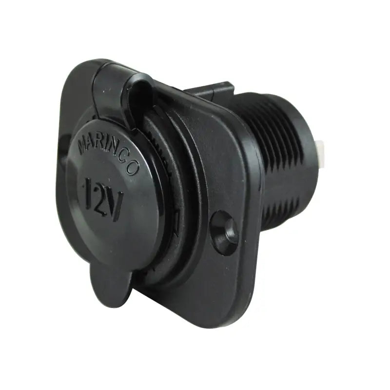 12VRC Marinco 12V Receptacle Black - Power Port Socket