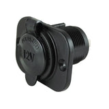 12VRC Marinco 12V Receptacle Black - Power Port Socket